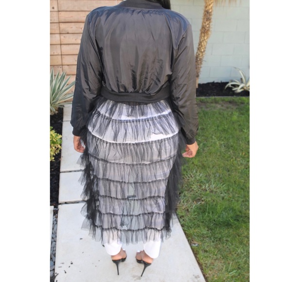 Ruffle Bomber Jacket - Picture 2 of 2